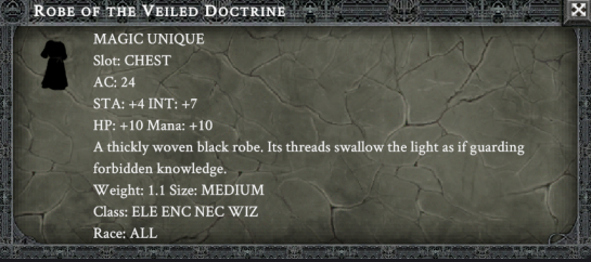 ROBE OF THE VEILED DOCTRINE item card